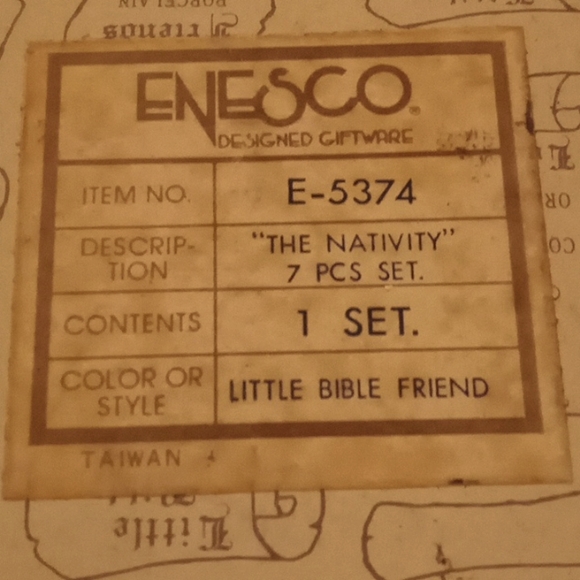 Enesco- The Nativity. 7 Piece Set. Little Bible Friends. - Picture 12 of 15